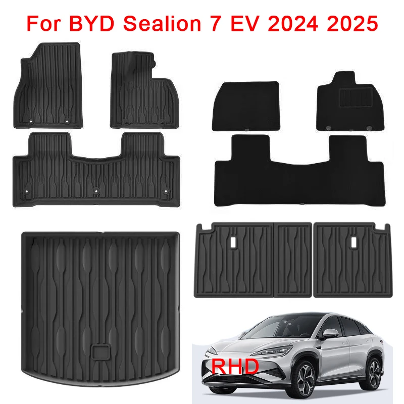 Right Drive for BYD Sealion 7 EV Model 2024 2025 TPE 3D Car Floor Mats Cargo Liner Pad Waterproof All- Weather Accessories
Right Drive for BYD Sealion 7 EV Model 2024 2025 TPE 3D Car Floor Mats Cargo Liner Pad Waterproof All- Weather Accessories