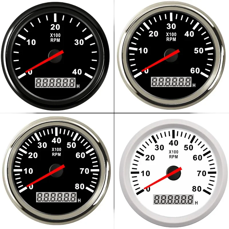 2'' 52mm Multi-functional Digital RPM Tachometer Tacho RPM Gauge Hour Meter for Diesel Engine 12V 24V Car Truck Boat Yacht
2'' 52mm Multi-functional Digital RPM Tachometer Tacho RPM Gauge Hour Meter for Diesel Engine 12V 24V Car Truck Boat Yacht
