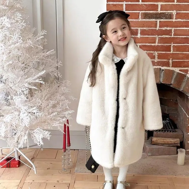 Kids' Faux Mink Winter Coat Longline Oversized Hooded Thickened Warm Fur Jacket for Big Toddler Girls Autumn Winter
Kids' Faux Mink Winter Coat Longline Oversized Hooded Thickened Warm Fur Jacket for Big Toddler Girls Autumn Winter