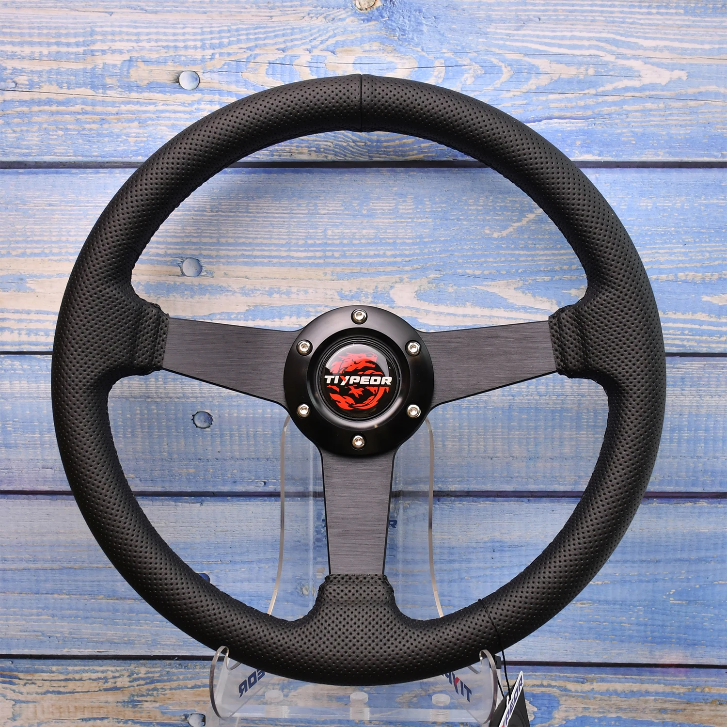 TIYPEOR 350MM Classic Car Steering Wheel Ultra Fiber Perforated Leather Quick Release Steering Wheel Racing car
TIYPEOR 350MM Classic Car Steering Wheel Ultra Fiber Perforated Leather Quick Release Steering Wheel Racing car