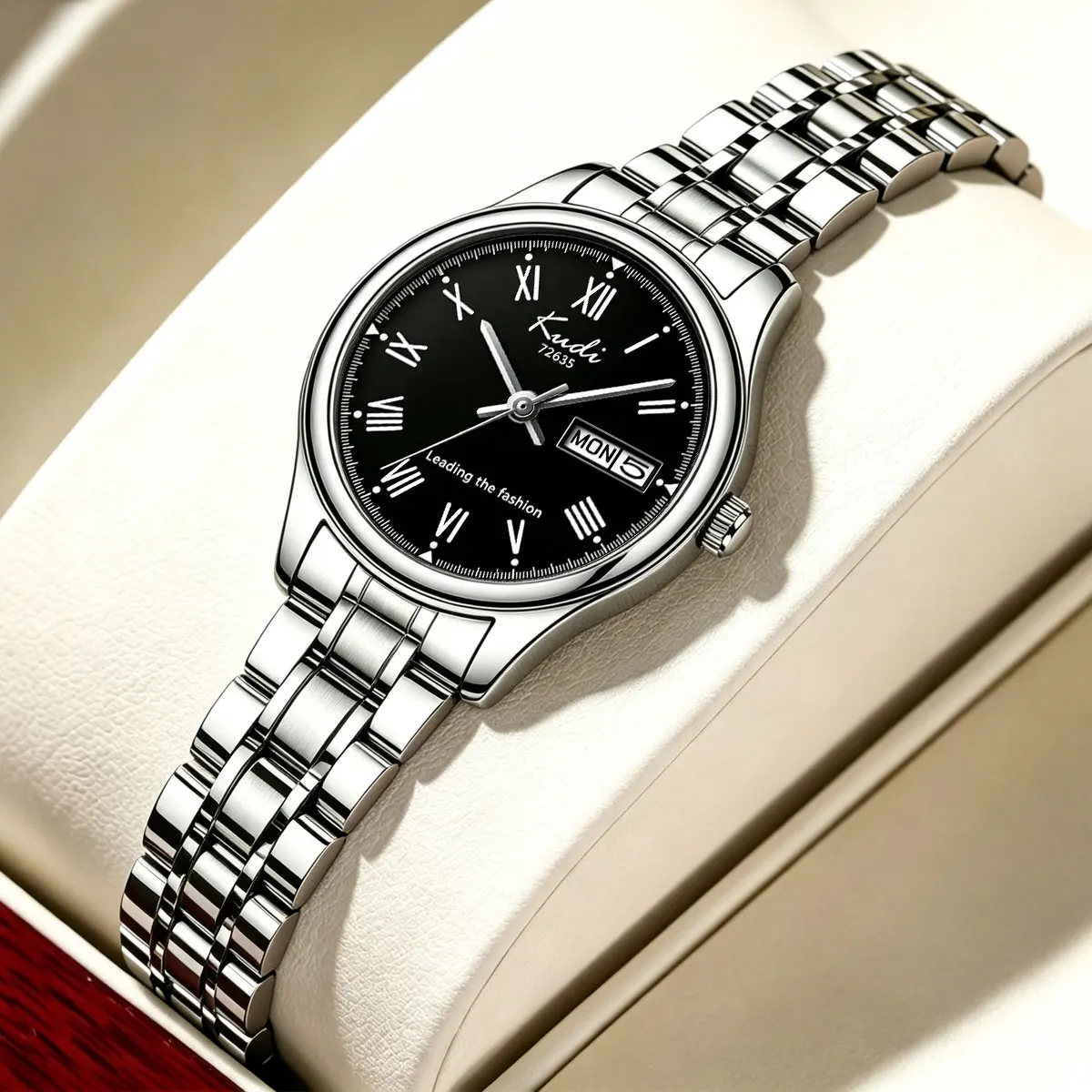 Luxury Business Ladies Watch Roman Numeral Steel Band Calendar Date Versatile Simple Elegant Women's Wristwatch
Luxury Business Ladies Watch Roman Numeral Steel Band Calendar Date Versatile Simple Elegant Women's Wristwatch