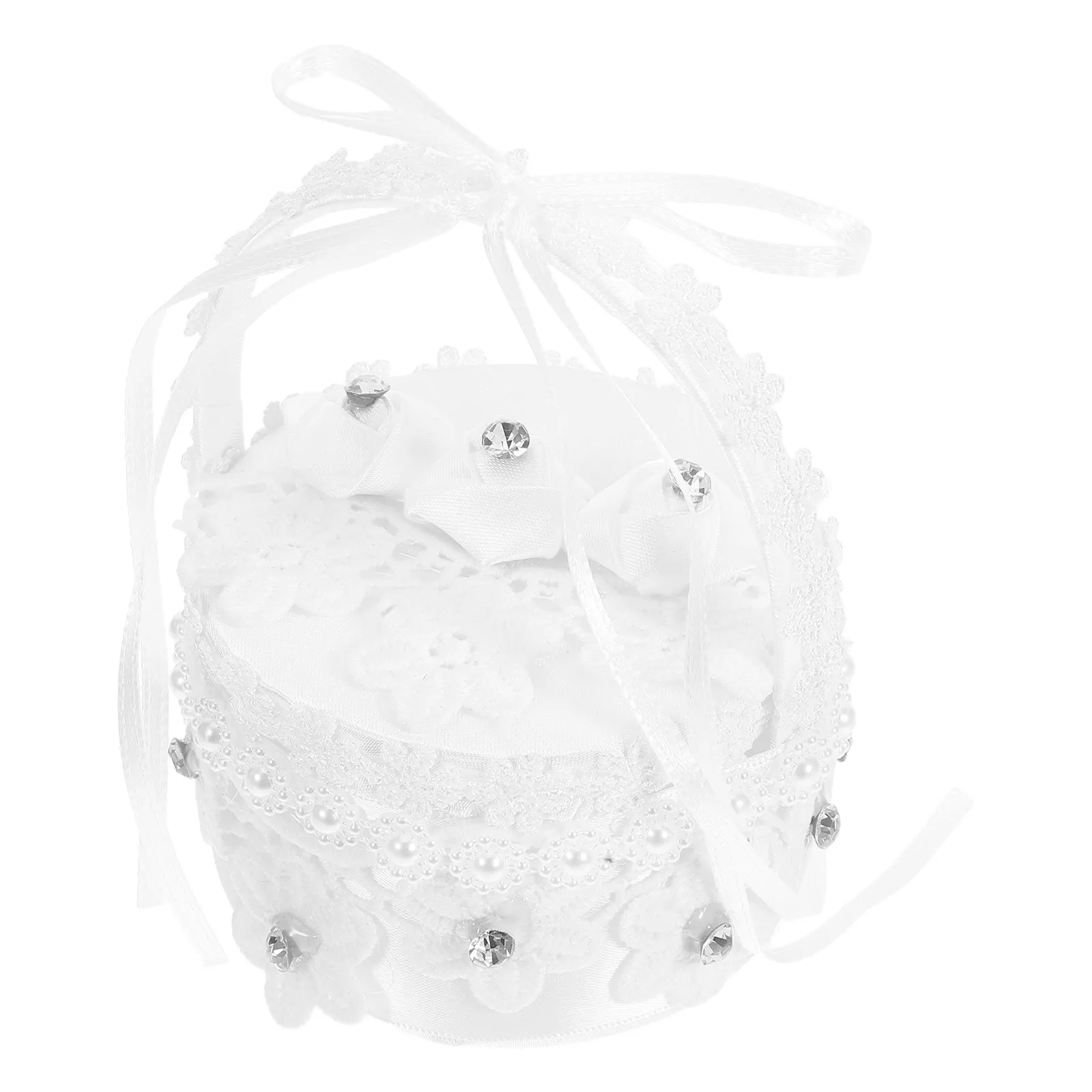 Elegant Satin Lace Ring Bearer Box Compact Portable Wedding Ring Holder Case for Flower Romantic Jewelry Storage
Elegant Satin Lace Ring Bearer Box Compact Portable Wedding Ring Holder Case for Flower Romantic Jewelry Storage