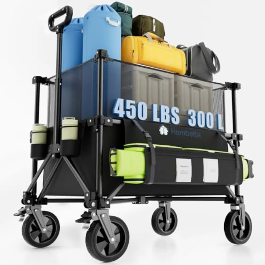 Folding Wagon Cart Foldable with Wheels Adjustable Decker 150L-300L Capacity All-Terrain Wheels Brake 450LBS Heavy Duty Collaps
Folding Wagon Cart Foldable with Wheels Adjustable Decker 150L-300L Capacity All-Terrain Wheels Brake 450LBS Heavy Duty Collaps