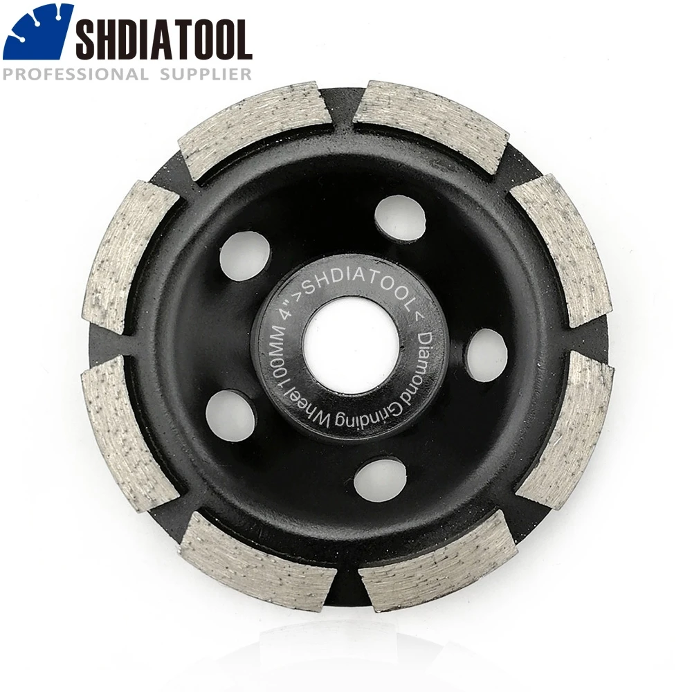 DIATOOL 4" Diamond Grinding Disc Single Row Cup Wheel For Abrasive Material #30/40 Coarse Fast Working
DIATOOL 4" Diamond Grinding Disc Single Row Cup Wheel For Abrasive Material #30/40 Coarse Fast Working