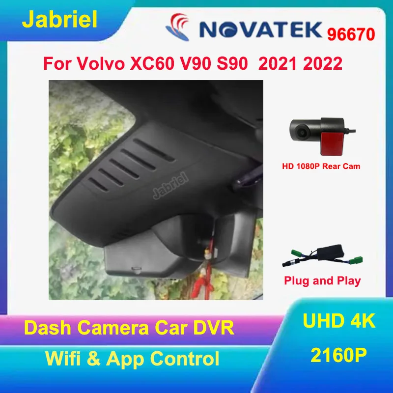 NEW 4K UHD Dash Cam For Volvo XC60 V90 S90 2021 2022 Camera Driving Recorder High quality 2160P Car Dvr Dedicated Video Recorder
NEW 4K UHD Dash Cam For Volvo XC60 V90 S90 2021 2022 Camera Driving Recorder High quality 2160P Car Dvr Dedicated Video Recorder