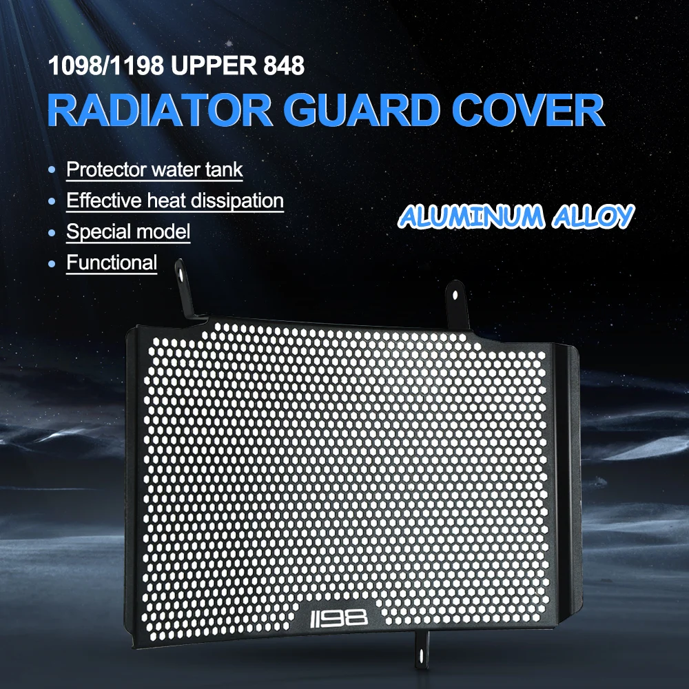 For Ducati 848 Upper 2007-2013 2010 1098/1198 Upper 848/1098/1198 Radiator Grille Cover Water Tank Radiator Guard Protection
For Ducati 848 Upper 2007-2013 2010 1098/1198 Upper 848/1098/1198 Radiator Grille Cover Water Tank Radiator Guard Protection