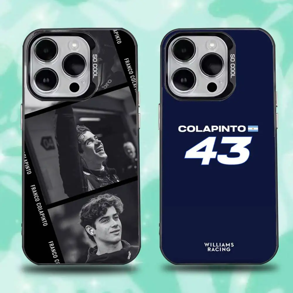 F1 Drivers 43 F-Franco C-Colapinto Phone Case For iPhone 16,15,14,13,12,11,Mini,Pro,E,SE4,XS,MAX Black Candy Matte Cover
F1 Drivers 43 F-Franco C-Colapinto Phone Case For iPhone 16,15,14,13,12,11,Mini,Pro,E,SE4,XS,MAX Black Candy Matte Cover