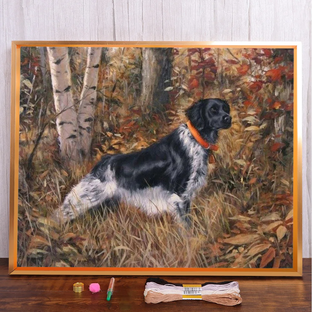 Animal Hound Pre-Printed 11CT Cross-Stitch Patterns Embroidery Handicraft Handiwork Sewing Craft Mulina Room Decor Jewelry
Animal Hound Pre-Printed 11CT Cross-Stitch Patterns Embroidery Handicraft Handiwork Sewing Craft Mulina Room Decor Jewelry