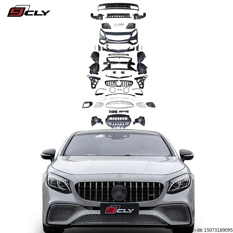 CLY Car Bodykit for S Class Coupe Upgrade S65 Body Kit for S-coupe W217 S320 S400 S450 Bumper Grille Diffuser
CLY Car Bodykit for S Class Coupe Upgrade S65 Body Kit for S-coupe W217 S320 S400 S450 Bumper Grille Diffuser