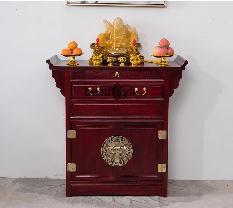 Altar Buddha Shrine Household Solid Wood Chinese Style Middle Hall God of Wealth Cabinet Worship Altar
Altar Buddha Shrine Household Solid Wood Chinese Style Middle Hall God of Wealth Cabinet Worship Altar