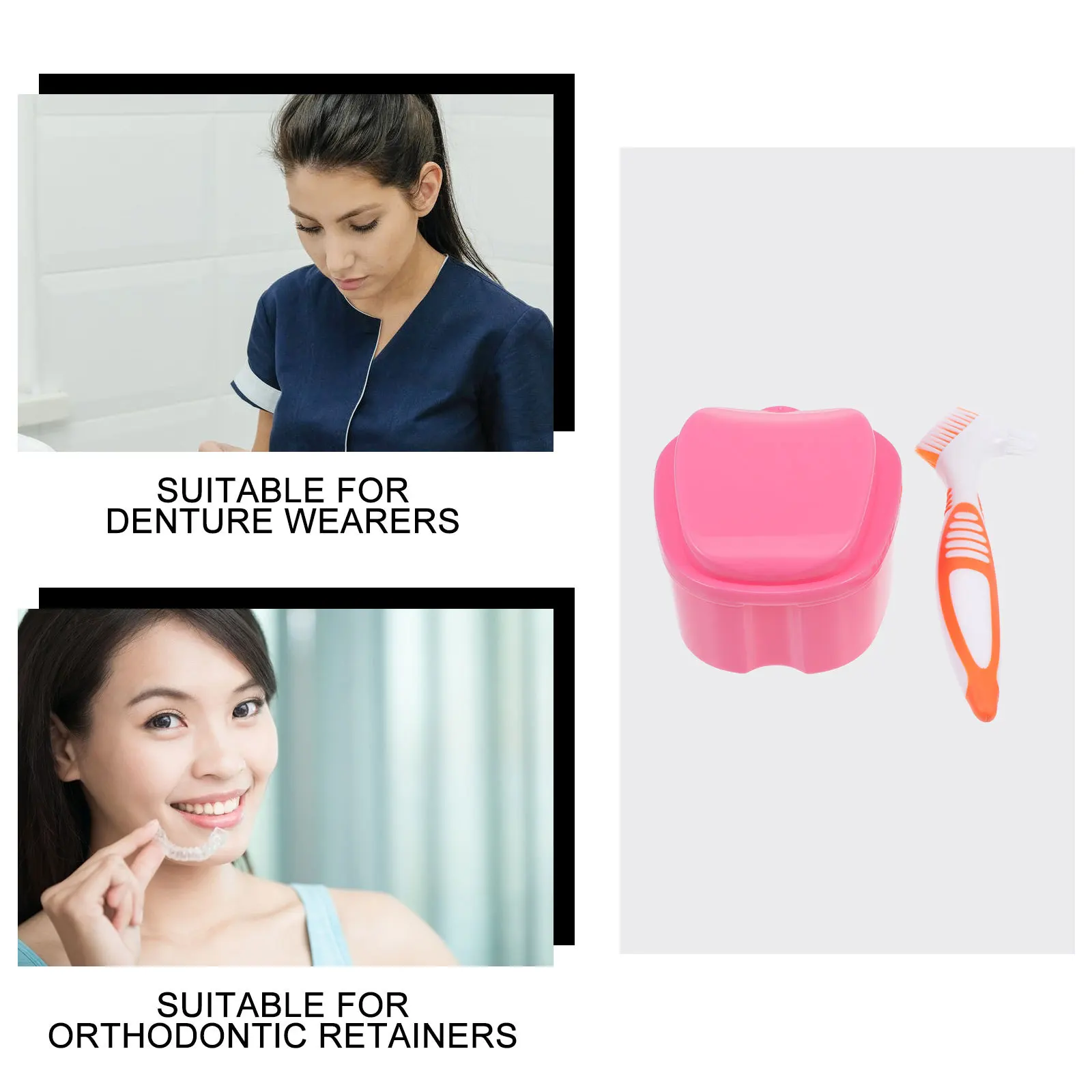1Set Denture Container with Professional Cleaning Brush Portable Design Odorless Breathable Material Perfect for Travel and
1Set Denture Container with Professional Cleaning Brush Portable Design Odorless Breathable Material Perfect for Travel and