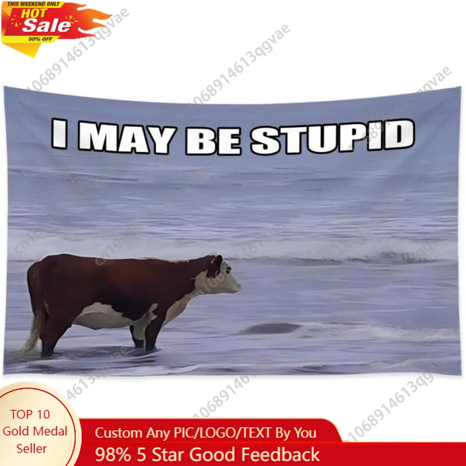 I May Be Stupid Cow Memes Funny Tapestry for College Dorm Room Outdoor Parties Bedroom Decor Custom Decoration
I May Be Stupid Cow Memes Funny Tapestry for College Dorm Room Outdoor Parties Bedroom Decor Custom Decoration