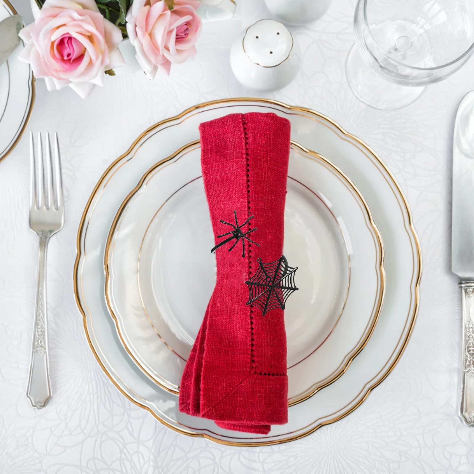 6Pcs Spider Web Napkin Rings Halloween Party Table Decor Creative Spooky Design Serviette Buckle Holder Elegant Dinner
6Pcs Spider Web Napkin Rings Halloween Party Table Decor Creative Spooky Design Serviette Buckle Holder Elegant Dinner