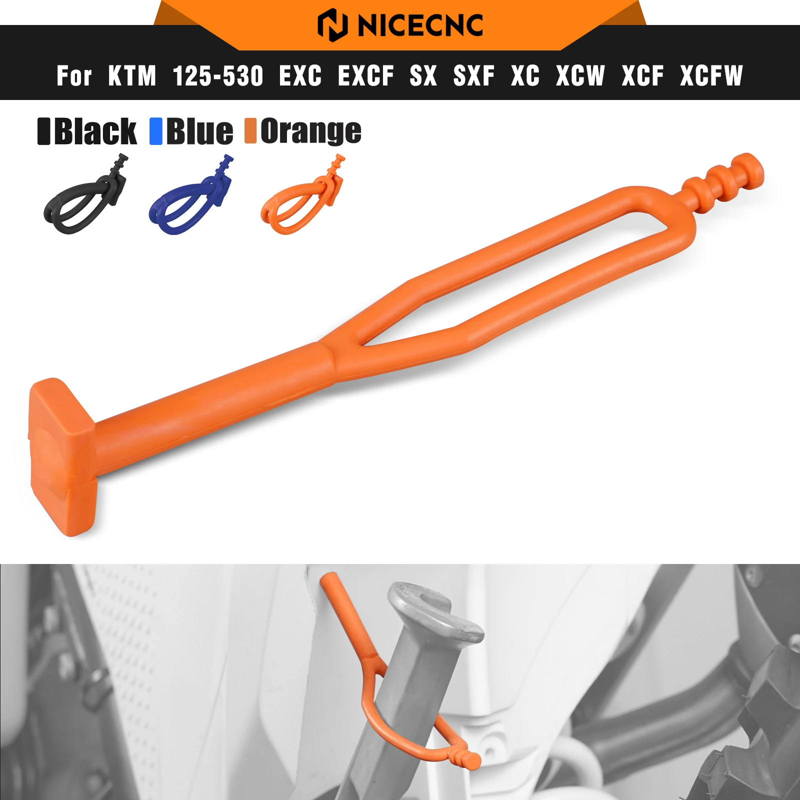 NICECNC For KTM EXC 300 1998-2022 145mm Rubber Kickstand Side Stand Strap EXC 380 EXC-F 350 XC XCF XCW 500 TPi XCW Six Days XCWF
NICECNC For KTM EXC 300 1998-2022 145mm Rubber Kickstand Side Stand Strap EXC 380 EXC-F 350 XC XCF XCW 500 TPi XCW Six Days XCWF