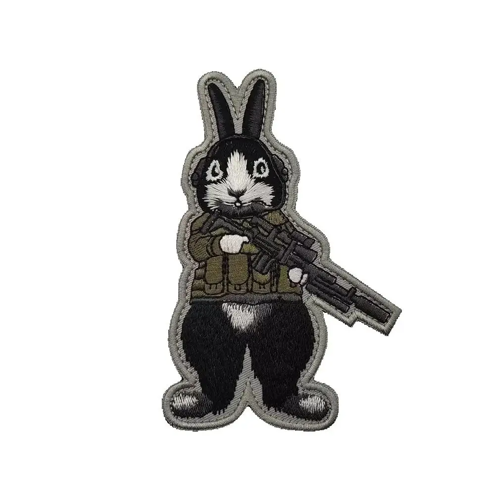 Tactical Rabbit Embroidered Patch, Tactical Bunny rifle Morale Badge with Hook & Loop for jacket, backpack
Tactical Rabbit Embroidered Patch, Tactical Bunny rifle Morale Badge with Hook & Loop for jacket, backpack
