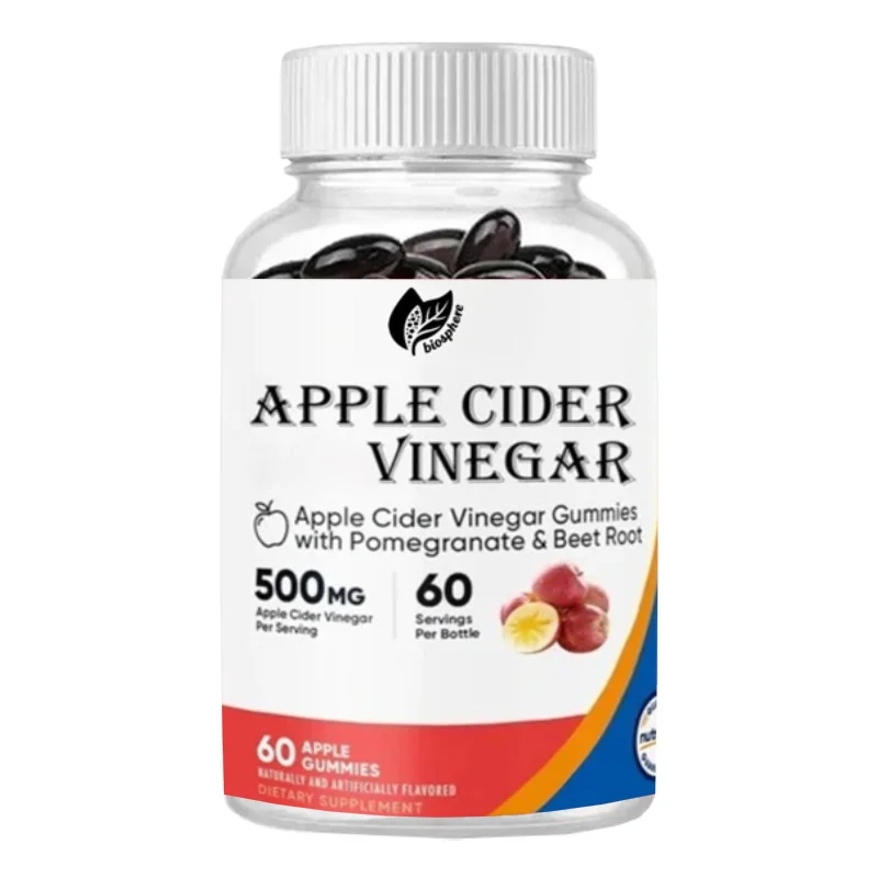 500mg Apple Cider Vinegar, 60 Gummies, Apple Flavor - Gluten Free, Non GMO, Corn Syrup Free
500mg Apple Cider Vinegar, 60 Gummies, Apple Flavor - Gluten Free, Non GMO, Corn Syrup Free