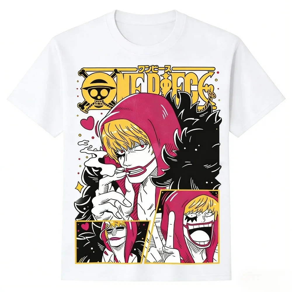 One Piece Donquixote Rosinante Unisex T-shirt 2026 Summer New Popular Anime Printed Casual Parent-child Short Sleeved Top
One Piece Donquixote Rosinante Unisex T-shirt 2026 Summer New Popular Anime Printed Casual Parent-child Short Sleeved Top