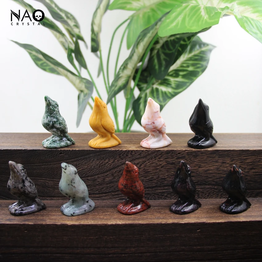 2 Inch Raven Statue Home Decor Natural Obsidian Carved Gemstone Crow Bird Figurine Crafts Healing Crystal Animal Lucky Gifts
2 Inch Raven Statue Home Decor Natural Obsidian Carved Gemstone Crow Bird Figurine Crafts Healing Crystal Animal Lucky Gifts