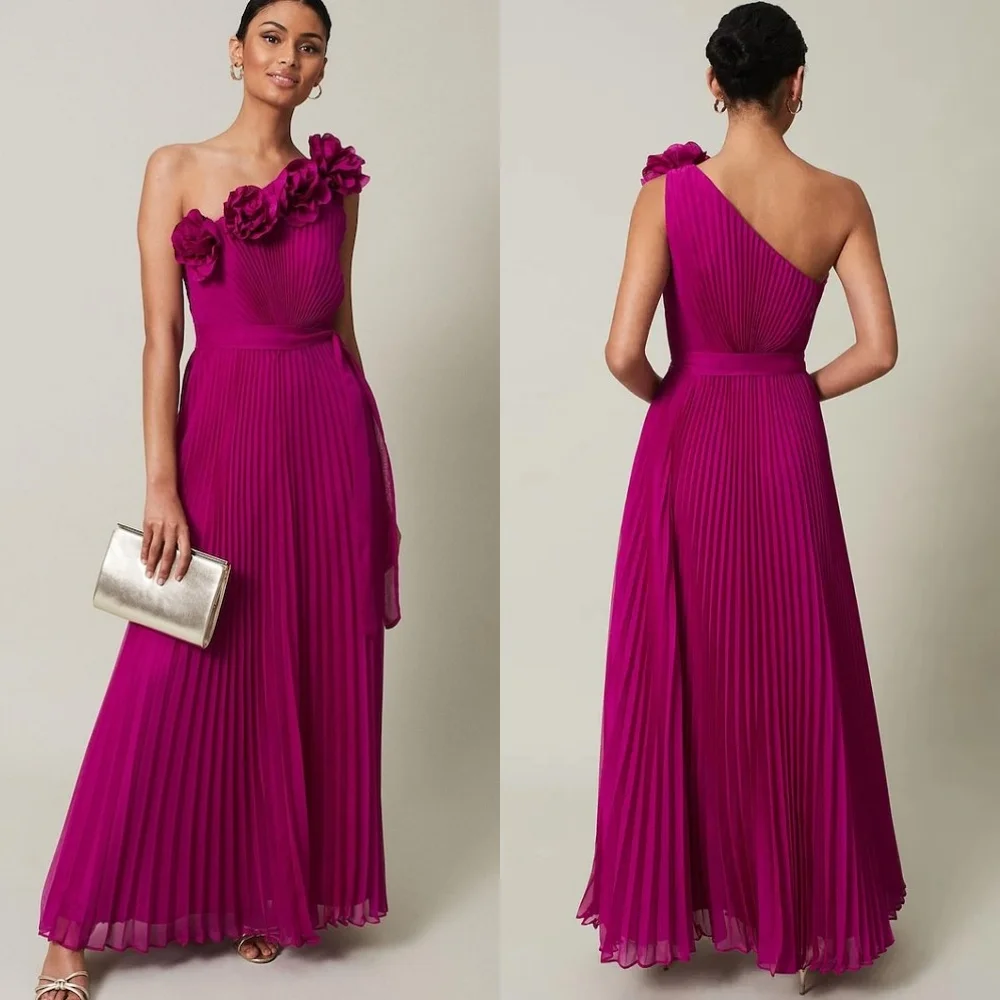 Customized Fashion Classic Chiffon Pleat Draped Handmade Flower A-line One-shoulder Midi Dresses Bespoke Occasion Dresses Retro
Customized Fashion Classic Chiffon Pleat Draped Handmade Flower A-line One-shoulder Midi Dresses Bespoke Occasion Dresses Retro