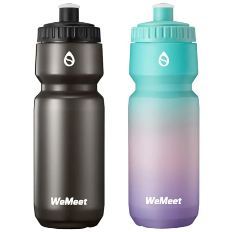 Lightweight cycling water bottle, BPA-free plastic, black, leak-proof with capacity scale for gym and bike use 2-pack
Lightweight cycling water bottle, BPA-free plastic, black, leak-proof with capacity scale for gym and bike use 2-pack