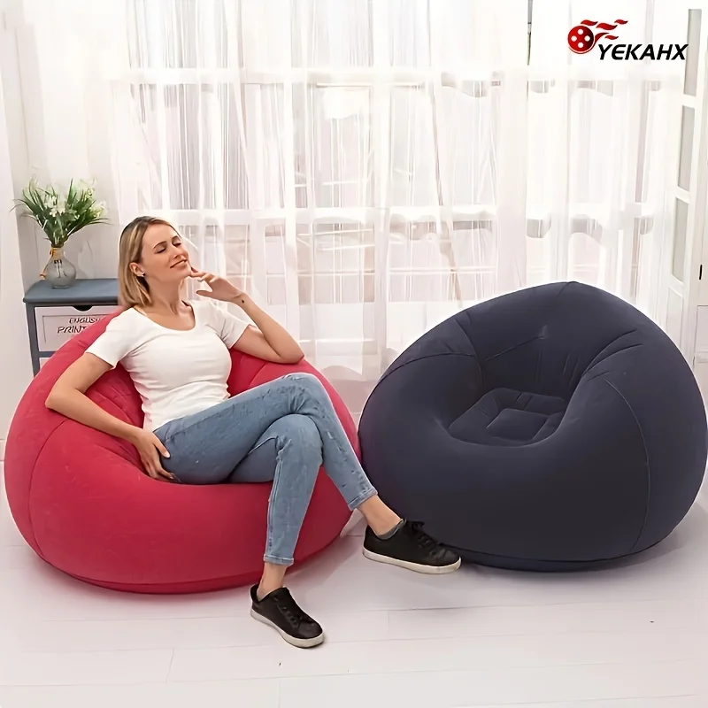 1pc Soybean Bag Chair, Inflatable Sofa Chair, Soft, Comfortable, Outdoor, Lazy Seat, Tatami Chair, Sofa Cover, Lazy Sofa, Circular Single Sofa, Living Room, Office Lunch Break, Outdoor Picnic Camping, Father'S Day Gift
1pc Soybean Bag Chair, Inflatable Sofa Chair, Soft, Comfortable, Outdoor, Lazy Seat, Tatami Chair, Sofa Cover, Lazy Sofa, Circular Single Sofa, Living Room, Office Lunch Break, Outdoor Picnic Camping, Father'S Day Gift