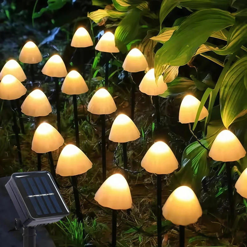 Солнечные грибные гирлянды, 8 режимов, уличные рождественские солнечные светодиодные пейзажные фонари для Хэллоуина, свадьбы, праздничного украшения
Солнечные грибные гирлянды, 8 режимов, уличные рождественские солнечные светодиодные пейзажные фонари для Хэллоуина, свадьбы, праздничного украшения