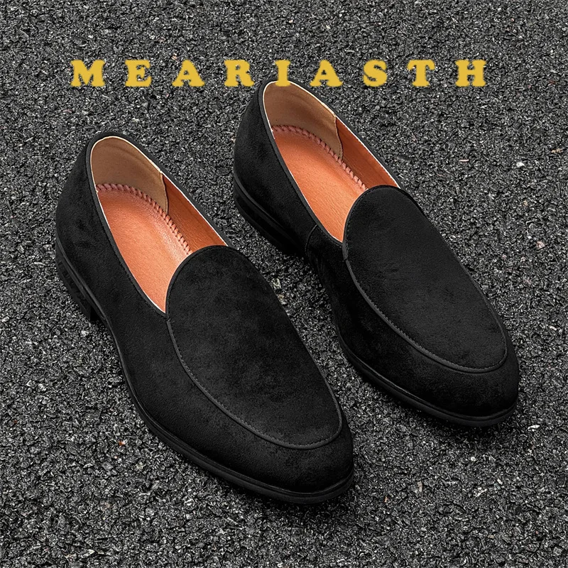 Летние высококачественные замшевые мужские лоферы, простая повседневная обувь на плоской подошве, роскошные брендовые уличные мокасины из нубука, вечерние свадебные туфли
Летние высококачественные замшевые мужские лоферы, простая повседневная обувь на плоской подошве, роскошные брендовые уличные мокасины из нубука, вечерние свадебные туфли