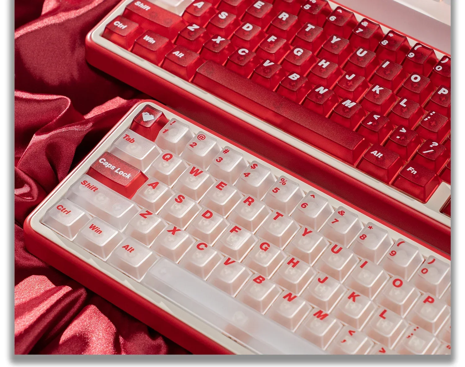 66 Keys DIY Mechanical Keyboard 75% Three-Mode Wired Bluetooth 2.4G Kit Velvet Red DIY RGB backlight Gasket Keyboard Kit
66 Keys DIY Mechanical Keyboard 75% Three-Mode Wired Bluetooth 2.4G Kit Velvet Red DIY RGB backlight Gasket Keyboard Kit