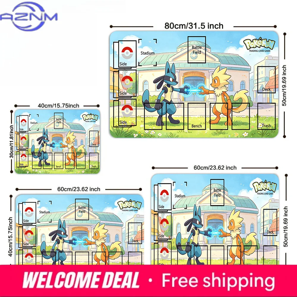 Lucario vs Infernape Battle TCG Playmat with Zones Non-slip Desk Mat for PTCG Card Game
Lucario vs Infernape Battle TCG Playmat with Zones Non-slip Desk Mat for PTCG Card Game