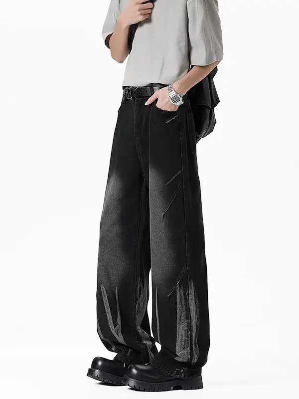 Ретро американские свободные прямые джинсы с окрашенной талией для мужчин, осенние модные повседневные удобные мягкие джинсовые брюки High Street
Ретро американские свободные прямые джинсы с окрашенной талией для мужчин, осенние модные повседневные удобные мягкие джинсовые брюки High Street