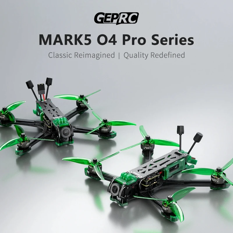 GEPRC MARK5 O4 Pro 5inch Freestyle Quad (Wide X / DC) - F722 50A O4 Air Unit Pro 2107.5 1960KV 6S LiPo
GEPRC MARK5 O4 Pro 5inch Freestyle Quad (Wide X / DC) - F722 50A O4 Air Unit Pro 2107.5 1960KV 6S LiPo