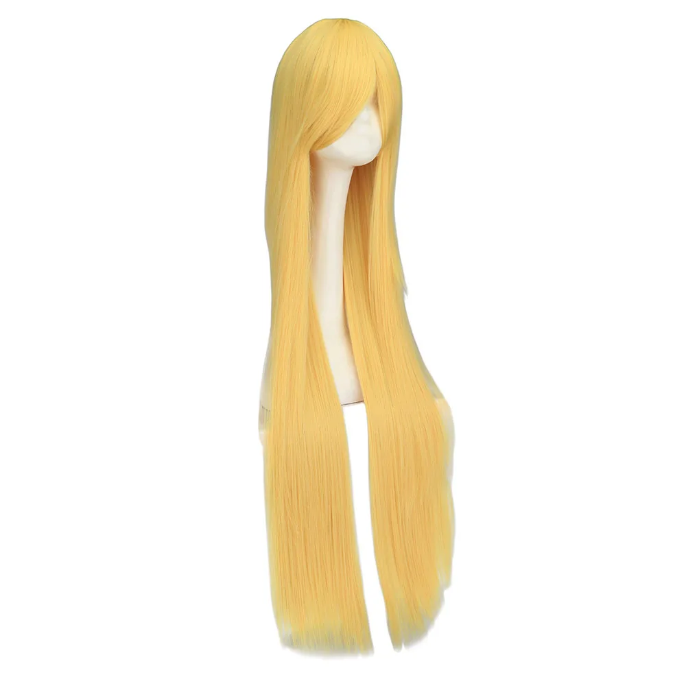 Halloween Party Cosplay 100cm Long Straight Synthetic Hair Wigs Bangs Yellow Anime Costume Straight Heat Resistant Wig
Halloween Party Cosplay 100cm Long Straight Synthetic Hair Wigs Bangs Yellow Anime Costume Straight Heat Resistant Wig