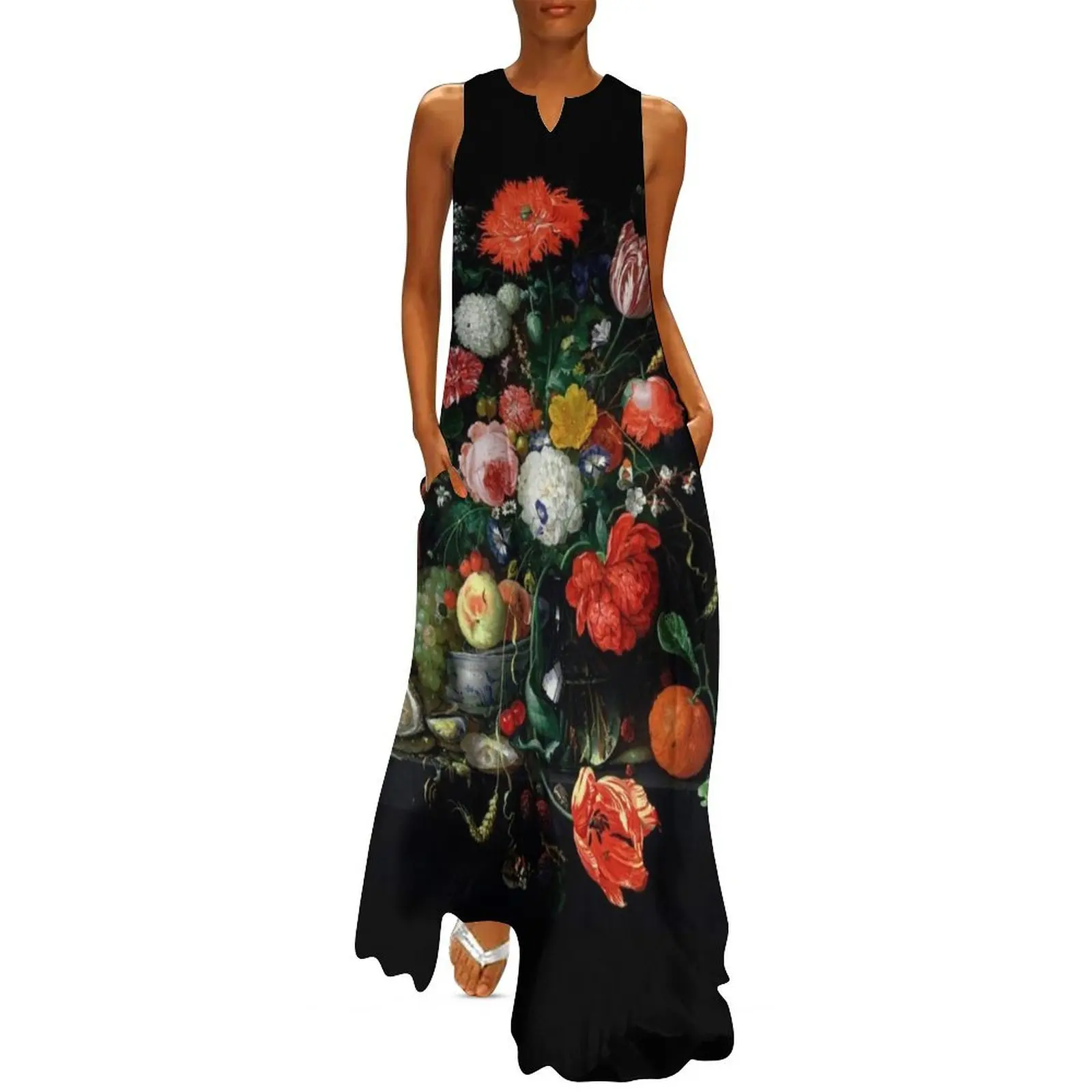 Flower Still Life with a Bowl of Fruit and Oysters Flower Long Dress cute dress party dresses woman Prom gown Dress
Flower Still Life with a Bowl of Fruit and Oysters Flower Long Dress cute dress party dresses woman Prom gown Dress