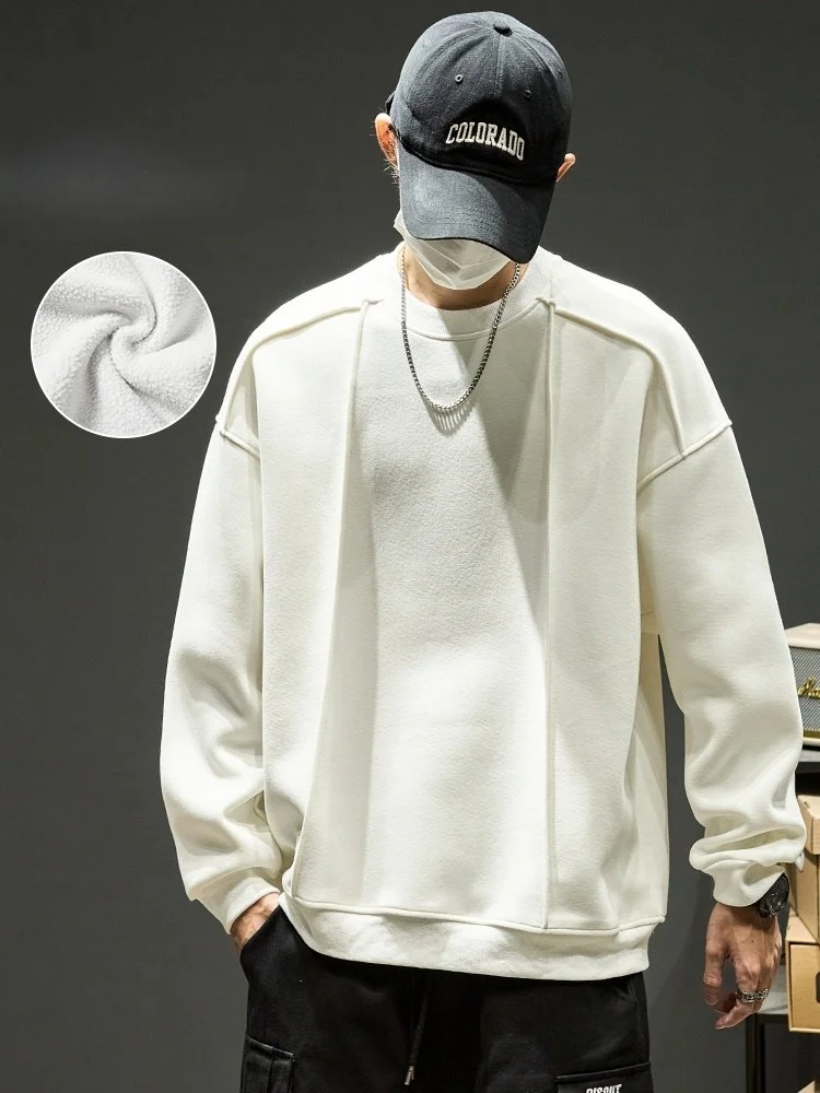 Mens No Hat Hoodies And Sweatshirts Flame-Patterned Loose Skateboarding Graffiti Creativity Urban Street Culture Artistic Edgy
Mens No Hat Hoodies And Sweatshirts Flame-Patterned Loose Skateboarding Graffiti Creativity Urban Street Culture Artistic Edgy