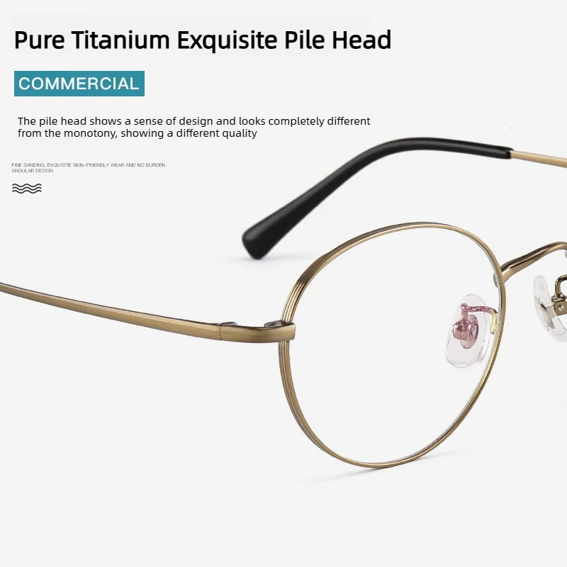 Japanese Ultra-light Pure Titanium Retro Round Eyeglasses Frame for Men Classic Colorfast Women Designer Eyewear Male Spectacle
Japanese Ultra-light Pure Titanium Retro Round Eyeglasses Frame for Men Classic Colorfast Women Designer Eyewear Male Spectacle