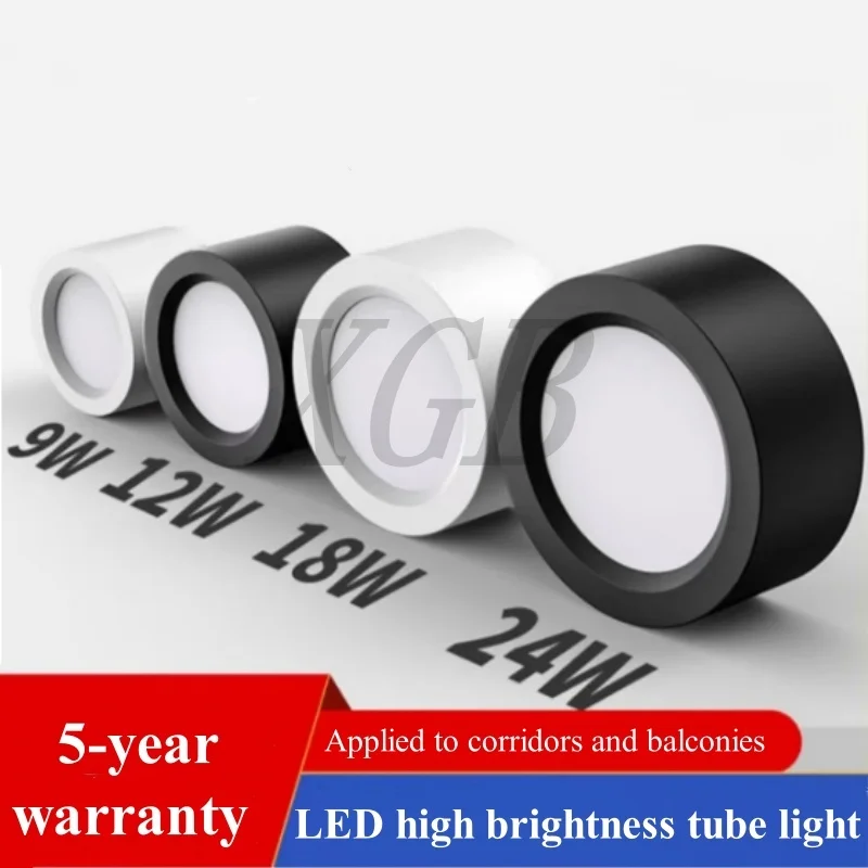 Surface Mounted 9W 12W 18W 24W LED downlight Driverless Ceiling Lamps cob led spot lights Ceiling Fixtures Lighting WHITE
Surface Mounted 9W 12W 18W 24W LED downlight Driverless Ceiling Lamps cob led spot lights Ceiling Fixtures Lighting WHITE