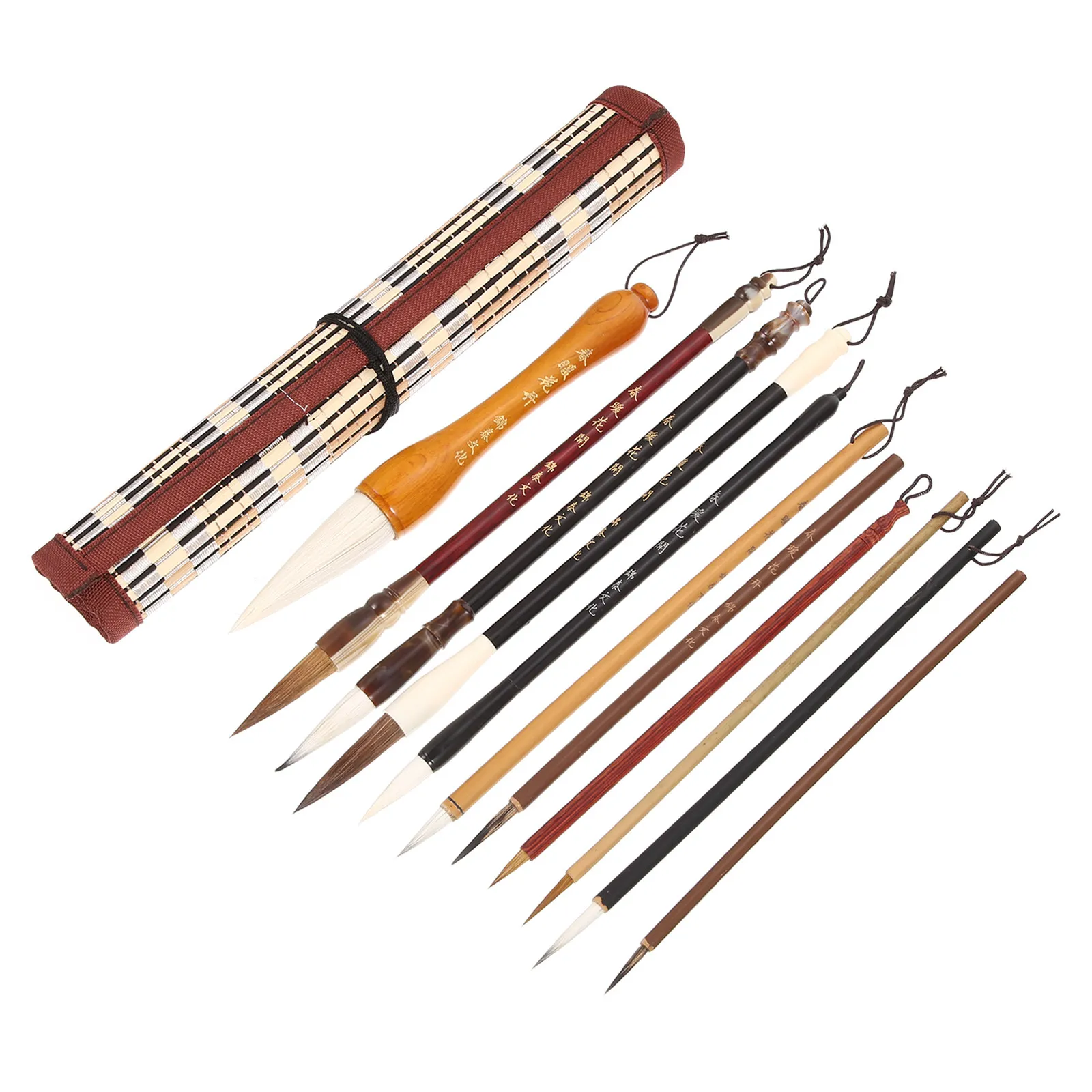1Set Chinese Calligraphy Brush Writing Brush Set Smooth Surface Lightweight for Calligraphy Sumi Drawing Painting Art Student
1Set Chinese Calligraphy Brush Writing Brush Set Smooth Surface Lightweight for Calligraphy Sumi Drawing Painting Art Student