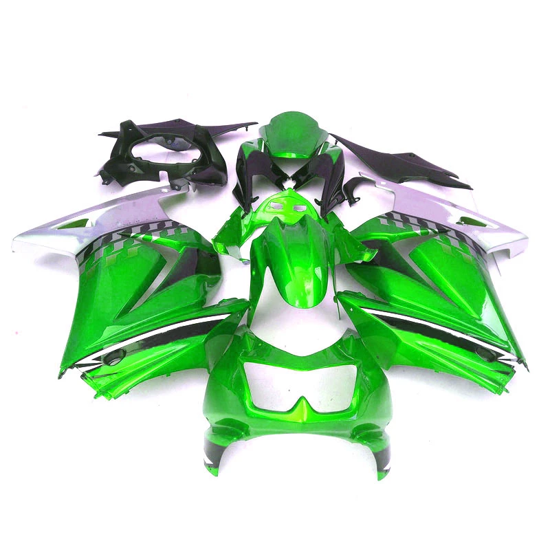 Injection Motorcycle parts for Kawasaki Ninja 250R fairing kit 2008-2012 green black silver set 250r 08 09 11 12 GJ01
Injection Motorcycle parts for Kawasaki Ninja 250R fairing kit 2008-2012 green black silver set 250r 08 09 11 12 GJ01