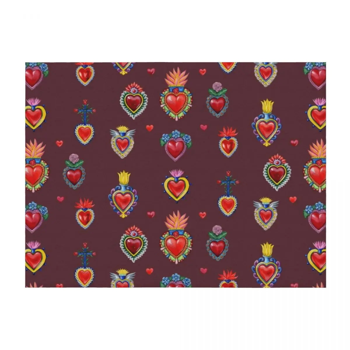 Mexican Sacred Hearts Throw Blanket Vintage Soft Big Soft Plush Plaid Camping Blankets
Mexican Sacred Hearts Throw Blanket Vintage Soft Big Soft Plush Plaid Camping Blankets