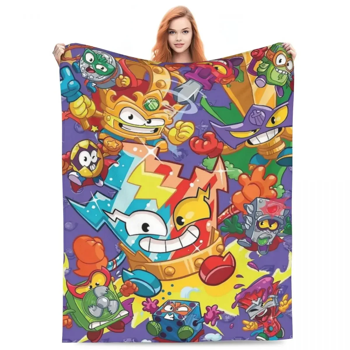 Throw Blanket Superthings Micro Fleece Blanket Four Sizes Cartoon Portable For Bedroom AntiPilling Blanket
Throw Blanket Superthings Micro Fleece Blanket Four Sizes Cartoon Portable For Bedroom AntiPilling Blanket