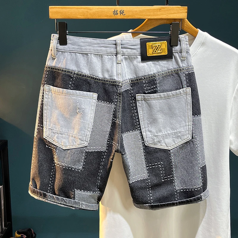 TC3060 Summer denim shorts broken holes male tide Slim embroidery patches high-end elastic Chinese trousers
TC3060 Summer denim shorts broken holes male tide Slim embroidery patches high-end elastic Chinese trousers