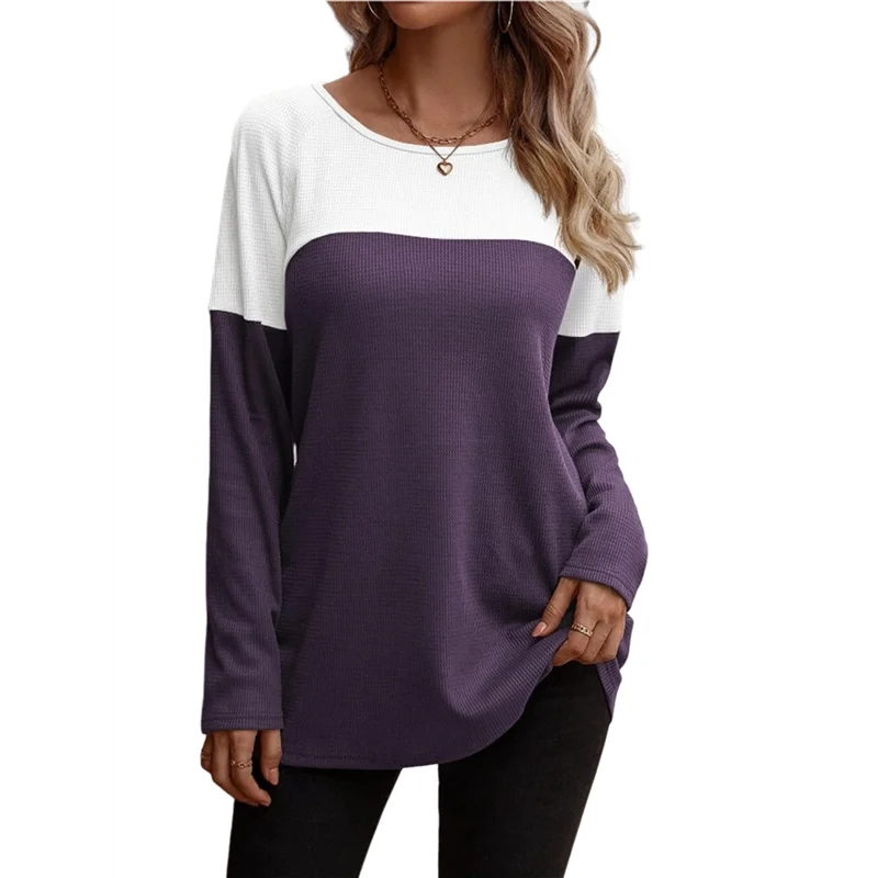 AG-Women Waffle Knit Shirts Long Sleeve Colorblock Tee Button Detail Tunics
AG-Women Waffle Knit Shirts Long Sleeve Colorblock Tee Button Detail Tunics
