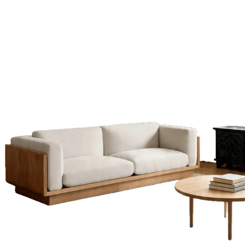 Straight row sofa wabi sandy wind log solid wood sofa living room modern simple size apartment solid wood single sofa
Straight row sofa wabi sandy wind log solid wood sofa living room modern simple size apartment solid wood single sofa