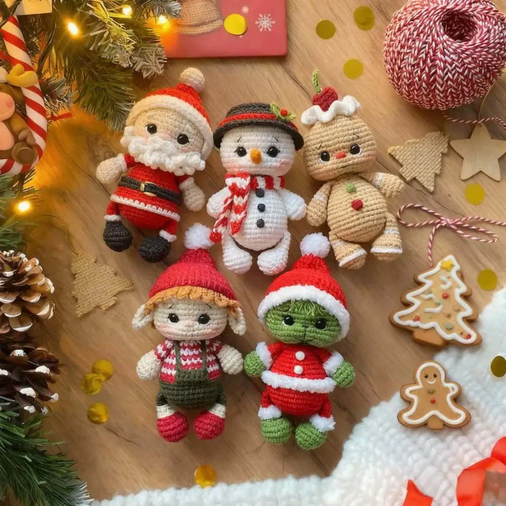 New handmade crochet Christmas series snowman, Santa Claus gingerbread man knitting doll Christmas gifts 
New handmade crochet Christmas series snowman, Santa Claus gingerbread man knitting doll Christmas gifts