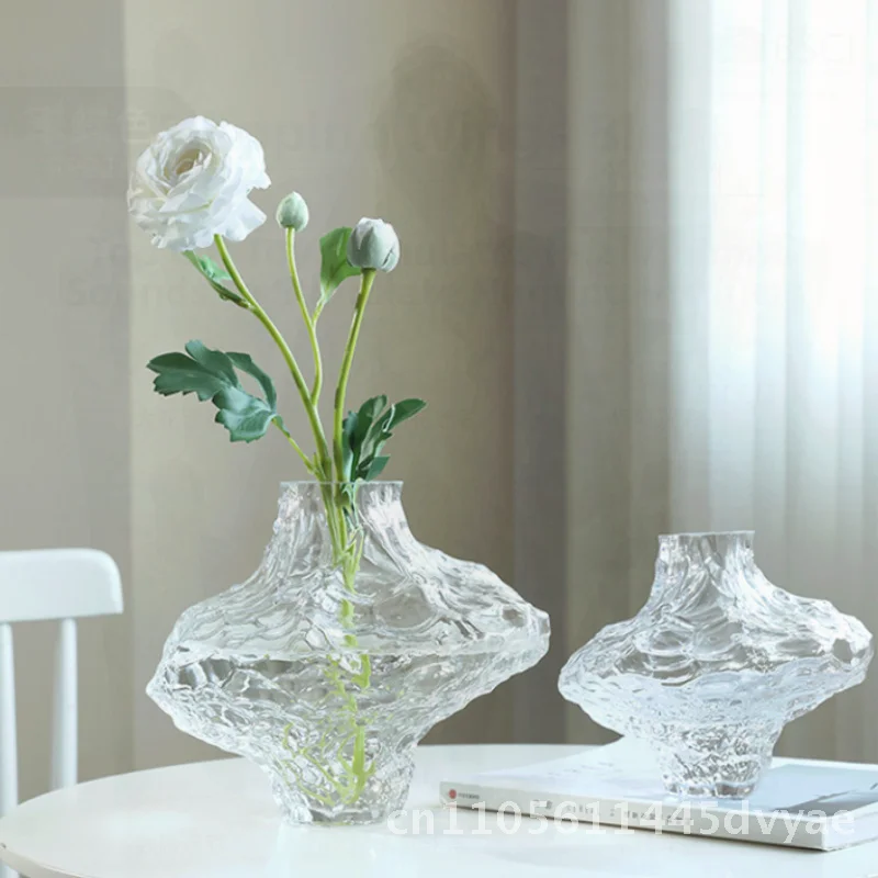 Nordic Style Irregular Valley Glass Vase Creative Handmade Flower Ornament Transparent Smoky Gray Home Decorations for Living
Nordic Style Irregular Valley Glass Vase Creative Handmade Flower Ornament Transparent Smoky Gray Home Decorations for Living