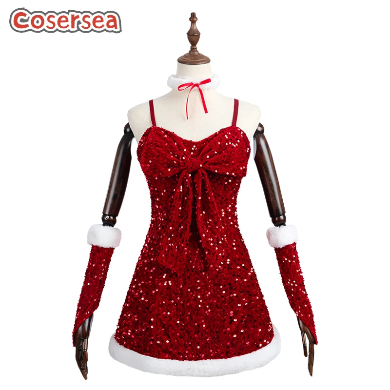 Cosersea Sexy Women Red Christmas Dress Cosplay Costume Festival Party Short Slim Plush Dress Uniform Role Play Outfit Fullset
Cosersea Sexy Women Red Christmas Dress Cosplay Costume Festival Party Short Slim Plush Dress Uniform Role Play Outfit Fullset