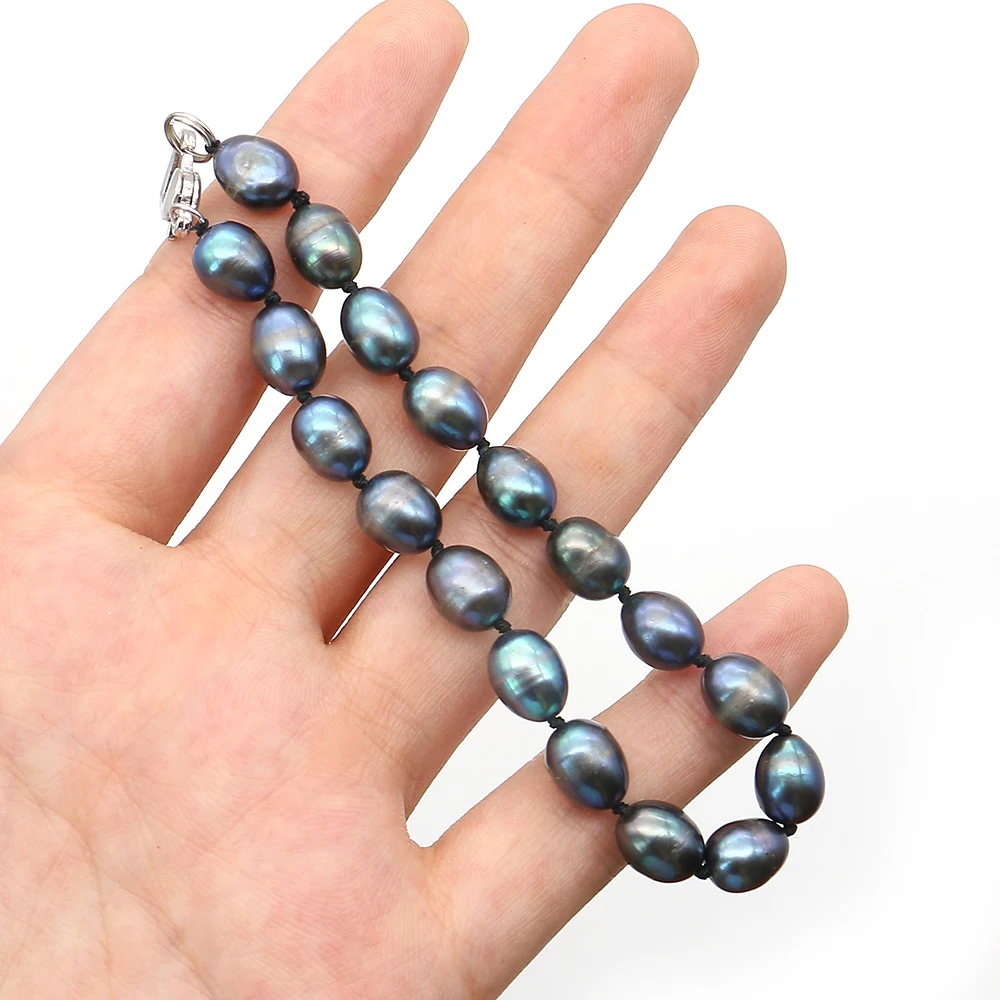 Exquisite and Fashionable Natural Freshwater Rice-shaped Baroque Iridescent Blue Pearl Heart-clasp Bracelet Jewelry Banquet Gift
Exquisite and Fashionable Natural Freshwater Rice-shaped Baroque Iridescent Blue Pearl Heart-clasp Bracelet Jewelry Banquet Gift