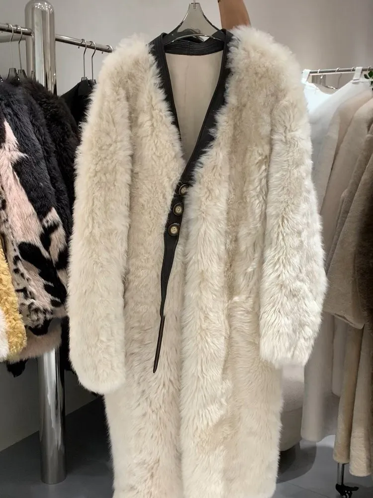 Winter New Style Fashionable Loose V-Neck Coat Soft Cozy High-End Sensation Quilted Jacket Korean Style Long Sleeve Coat
Winter New Style Fashionable Loose V-Neck Coat Soft Cozy High-End Sensation Quilted Jacket Korean Style Long Sleeve Coat