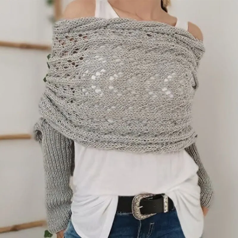 New Lightweight Autumn Winter Long Shawl Knitted Scarf hollowed-out Extended double-sleeved Shawl Worn Over 8SJ22
New Lightweight Autumn Winter Long Shawl Knitted Scarf hollowed-out Extended double-sleeved Shawl Worn Over 8SJ22