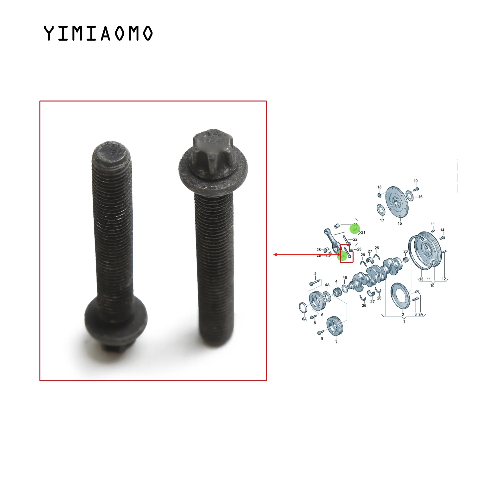 Engine Connecting rod screw set 077105425E,for A3 A4 A5 A6 TT SKODA MINI PASSAT GOLF
Engine Connecting rod screw set 077105425E,for A3 A4 A5 A6 TT SKODA MINI PASSAT GOLF